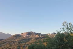 zonsondergang nabij Roccagloriosa